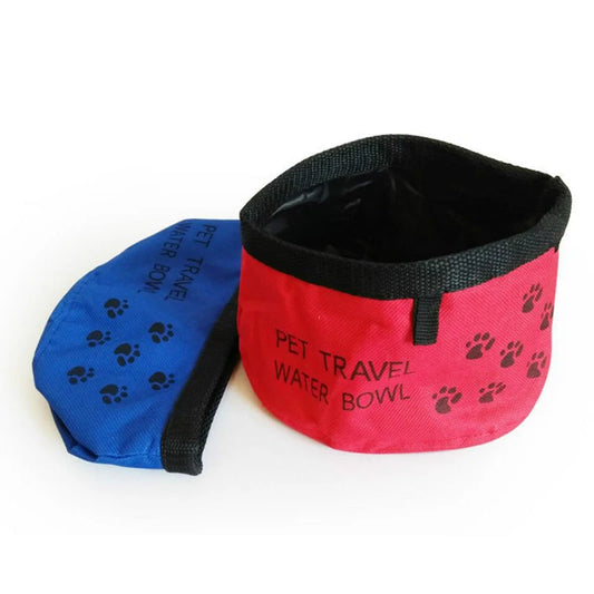 2 In 1 Pet Travel Portable Foldable Water Bowl