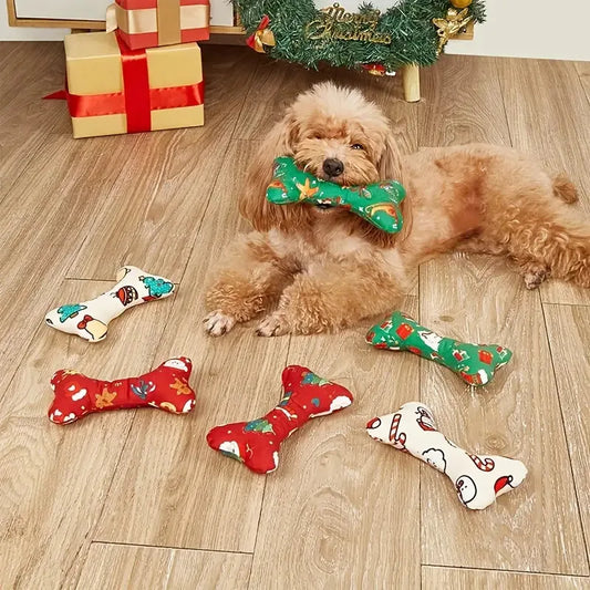 2 Christmas Dog Chew Toys