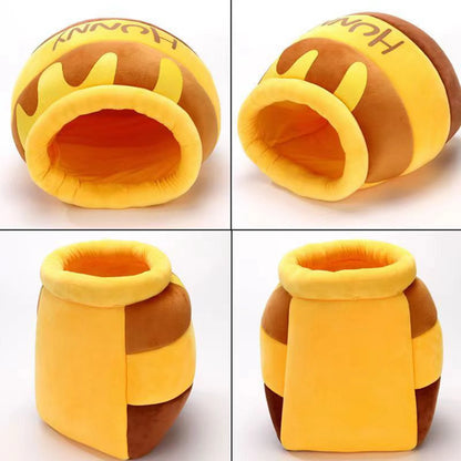 Cat Warm Comfortable Honey Pot Cave Shaped Bed