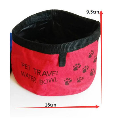 2 In 1 Pet Travel Portable Foldable Water Bowl