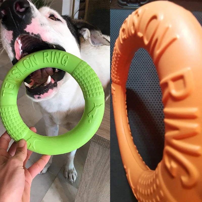 Dogs Pet Flying Discs Bite Ring toy