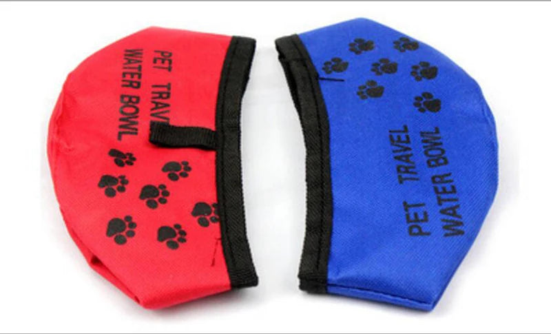 2 In 1 Pet Travel Portable Foldable Water Bowl