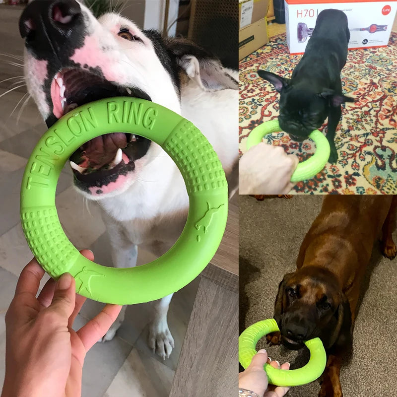 Dogs Pet Flying Discs Bite Ring toy