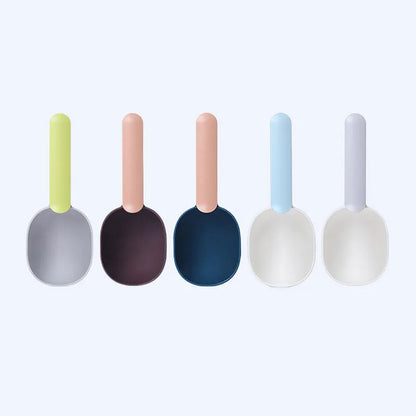 Feeding Spoon, Food Shovel, Scoop with Sealing Bag Clip