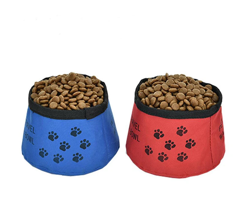 2 In 1 Pet Travel Portable Foldable Water Bowl