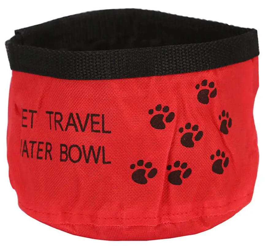 2 In 1 Pet Travel Portable Foldable Water Bowl