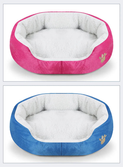 Dog Beds for Large Dogs Cashmere Warming Pet Dog Bed Sofa Lounger Cat Nest Baskets Plush Kennel Bed Comfortable Pet Supplies