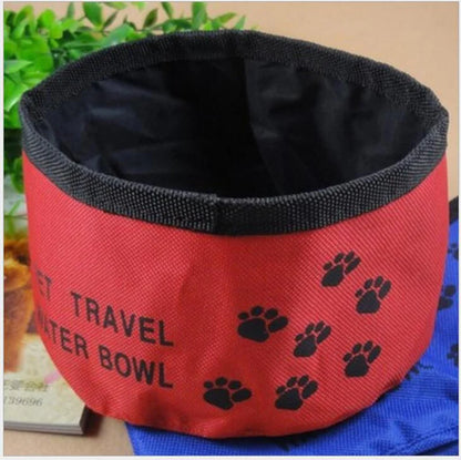 2 In 1 Pet Travel Portable Foldable Water Bowl