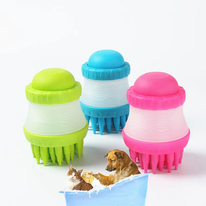 Silicone Pet Bath Cleaning Brush for Dog and Cat