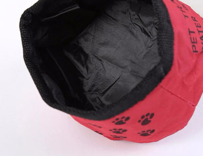 2 In 1 Pet Travel Portable Foldable Water Bowl