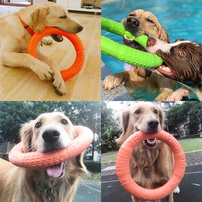 Dogs Pet Flying Discs Bite Ring toy