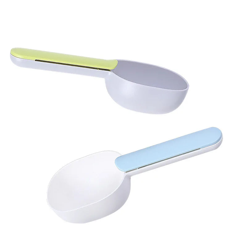 Feeding Spoon, Food Shovel, Scoop with Sealing Bag Clip