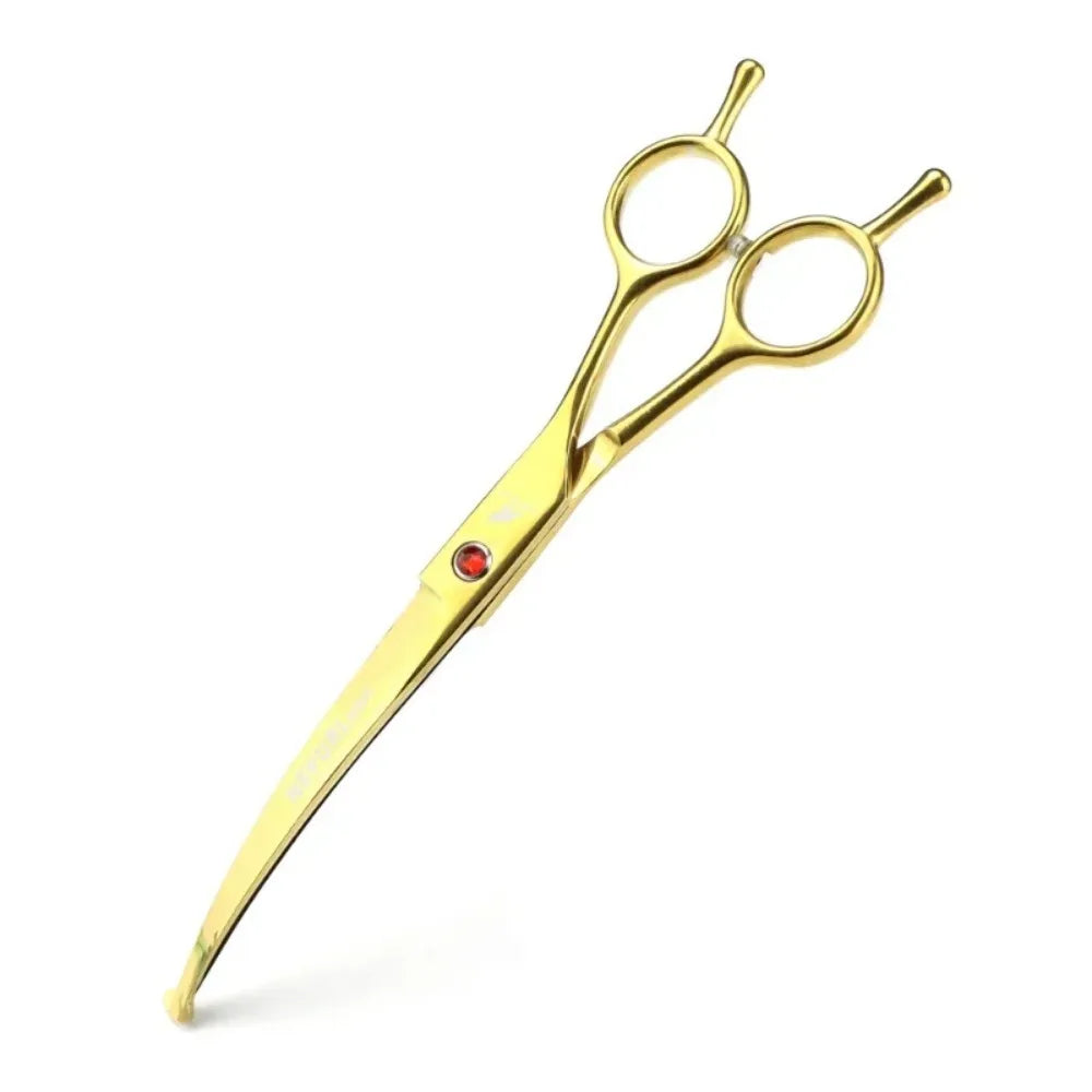 Portable Curved Pet Hair Scissors