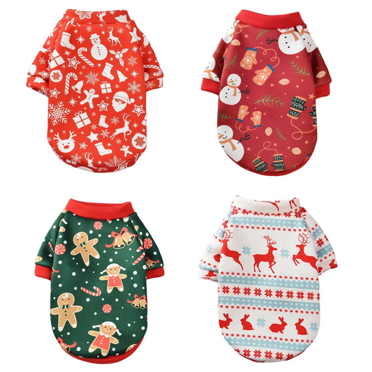 Christmas Comfortable Warm Soft Autumn Winter Puppy Outfit