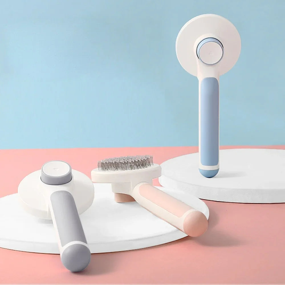 Self-cleaning Cat Brush, Dog Comb, Steel Needle Comb for Hair Removal, Pet Grooming Tools, Massage Combs, Pet Accessories