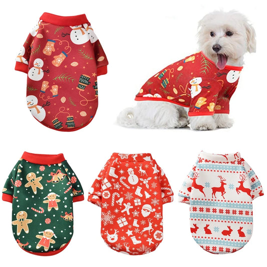 Christmas Comfortable Warm Soft Autumn Winter Puppy Outfit