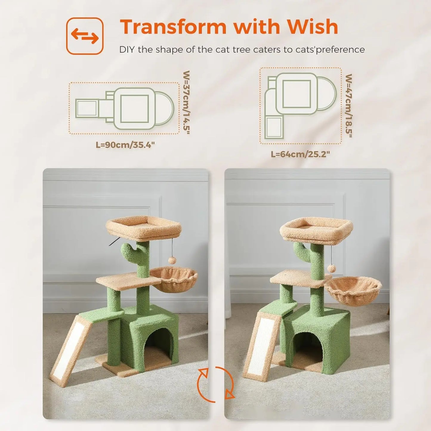 Cactus Cat Tree for Indoor Cats