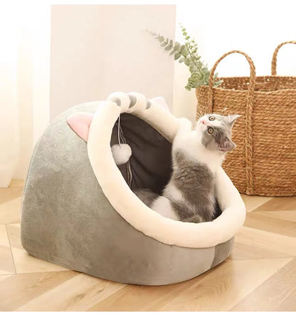 kitty shape bed for cat