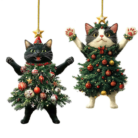 Christmas Tree Cat Decoration