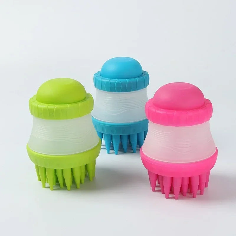 Silicone Pet Bath Cleaning Brush for Dog and Cat