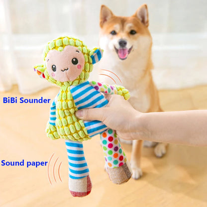 Animals Bite Resistant Interactive Squeaky plush