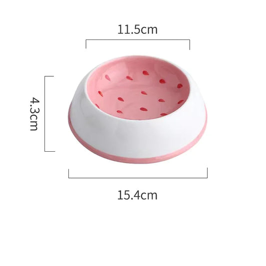 cute designs pet ceramics bowl