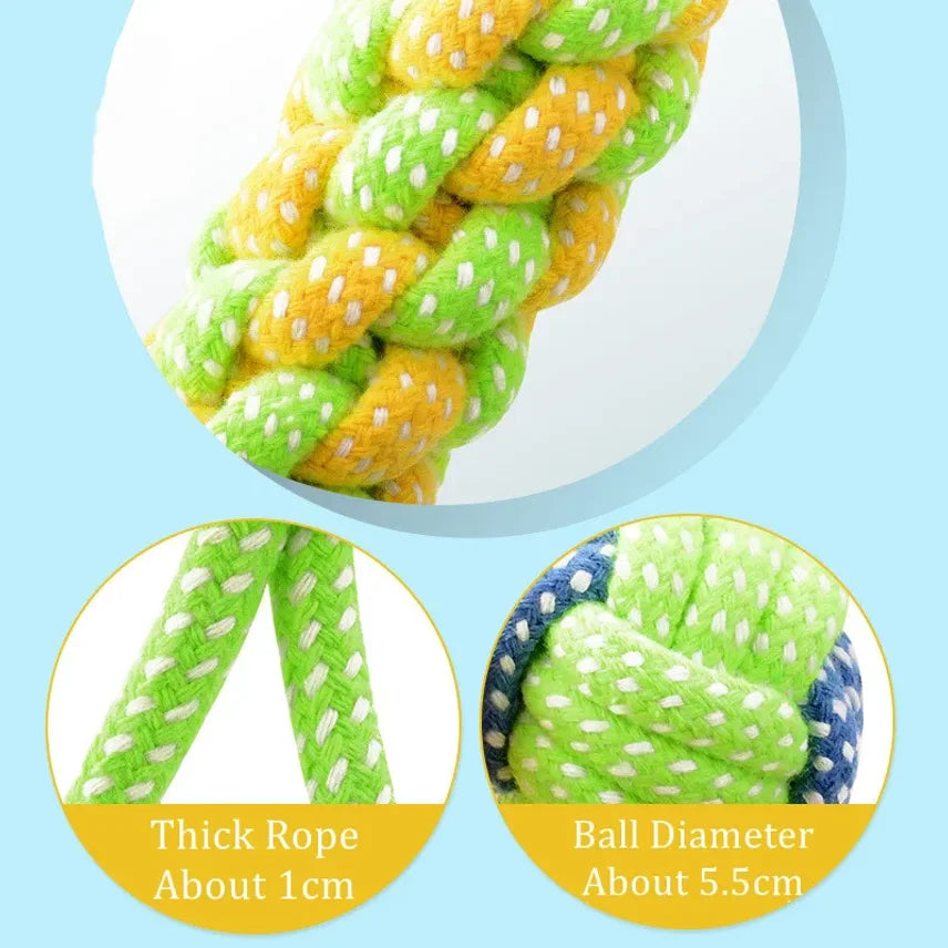 Dogs Toy Interactive Cotton Rope