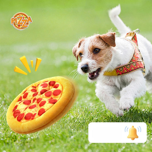 Dog Bite Sound Toy Fun Pizza