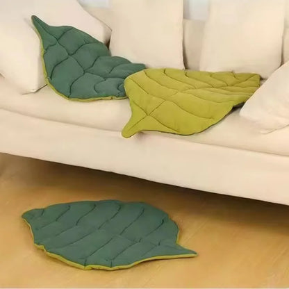 Cat Bed Mats Soft Cotton Leaf Shaped