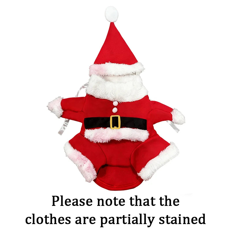 Funny Santa Claus Christmas Dog Costume
