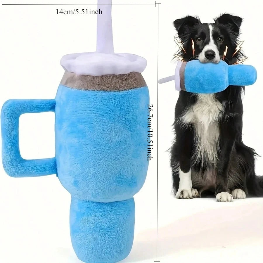 Cute Beverage Mug Shaped Dog Chew Toys