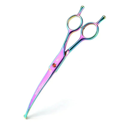 Portable Curved Pet Hair Scissors