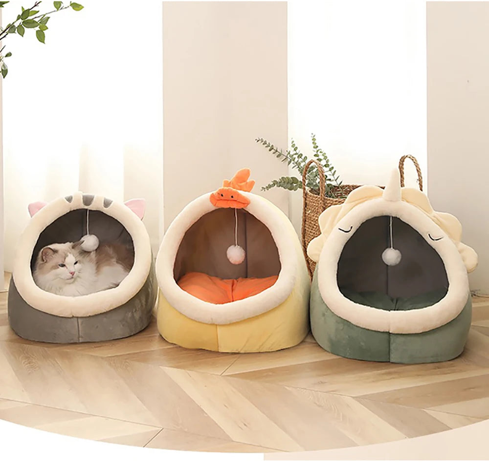 kitty shape bed for cat
