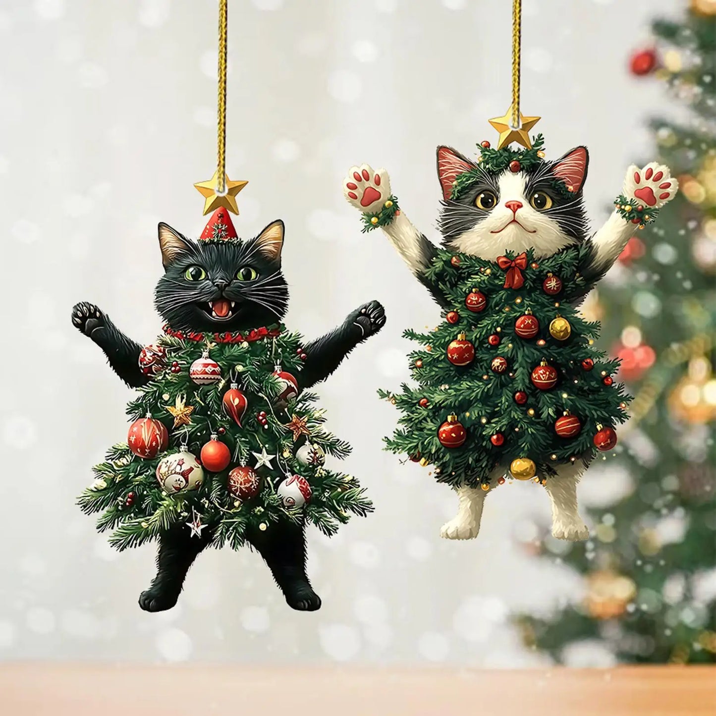 Christmas Tree Cat Decoration