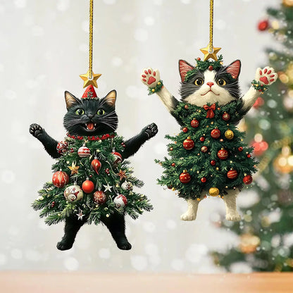 Christmas Tree Cat Decoration