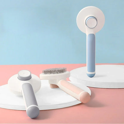 Self-cleaning Cat Brush, Dog Comb, Steel Needle Comb for Hair Removal, Pet Grooming Tools, Massage Combs, Pet Accessories