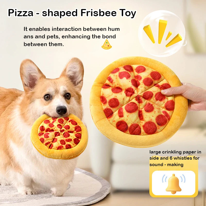 Dog Bite Sound Toy Fun Pizza