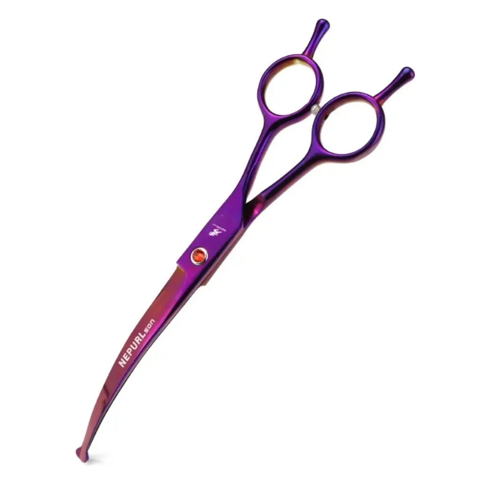 Portable Curved Pet Hair Scissors