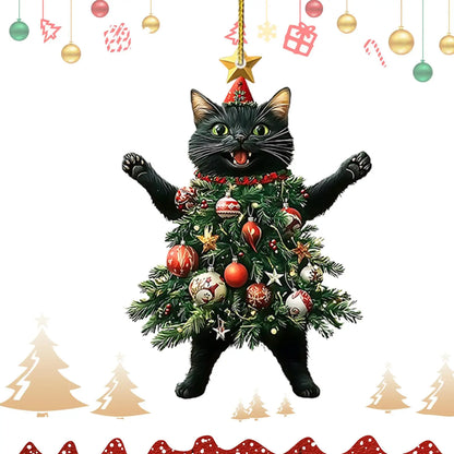 Christmas Tree Cat Decoration