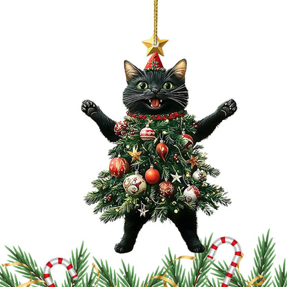 Christmas Tree Cat Decoration