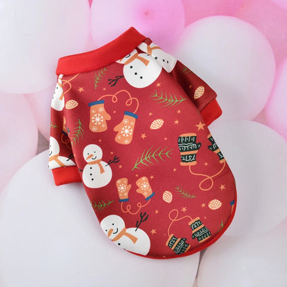 Christmas Comfortable Warm Soft Autumn Winter Puppy Outfit