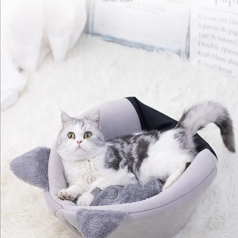Cat Shaped Soft Bed For Cat