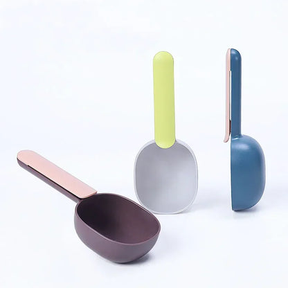 Feeding Spoon, Food Shovel, Scoop with Sealing Bag Clip