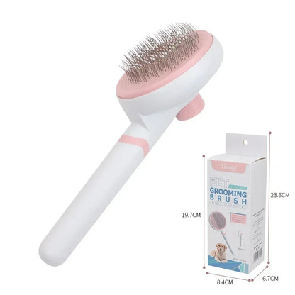 Self-cleaning Cat Brush, Dog Comb, Steel Needle Comb for Hair Removal, Pet Grooming Tools, Massage Combs, Pet Accessories