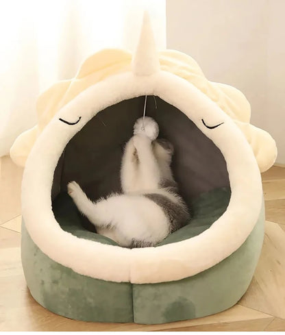 kitty shape bed for cat