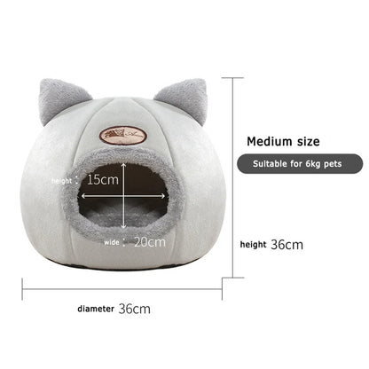 Cat Shaped Soft Bed For Cat