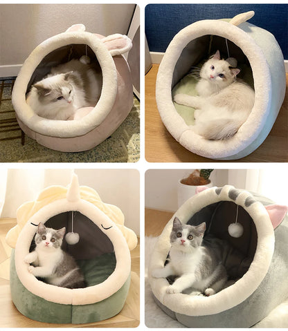 kitty shape bed for cat