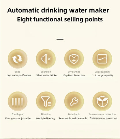 Cat Water Fountain Auto Filter