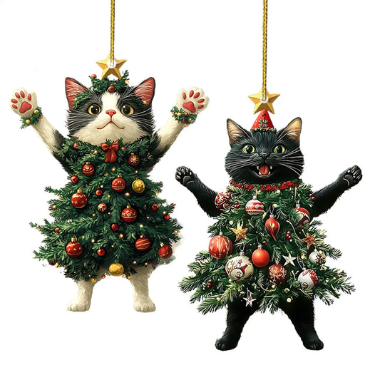 Christmas Tree Cat Decoration