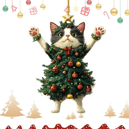 Christmas Tree Cat Decoration